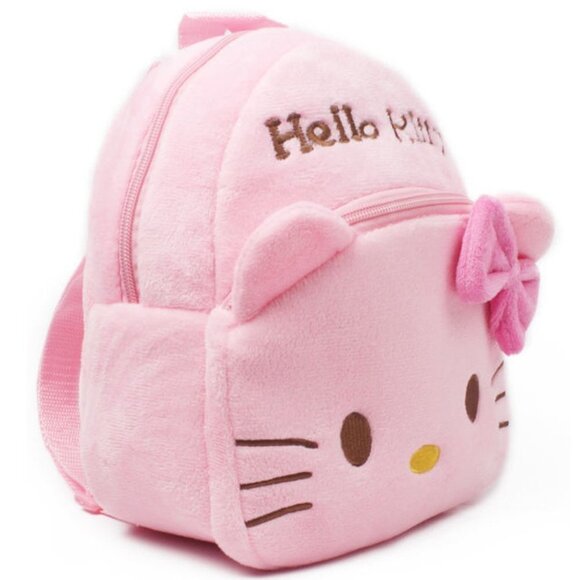 NEW Hello Kitty Pink Plush Mini Backpack for kids / toddlers - Picture 2 of 3